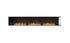 Ecosmart Fire Flex 122RC Right Corner Fireplace Insert - Black Finish / Stainless Steel Burner - ESF.FX.122RC